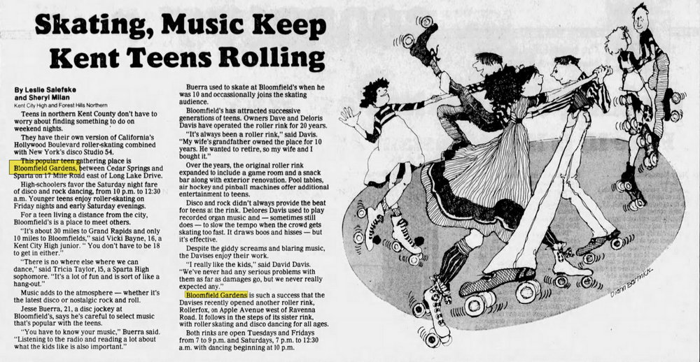 Bloomfield Gardens - Mar 21 1981 Article (newer photo)